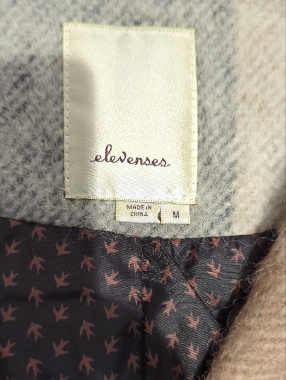 Elevenses by Anthropologie Womens Black & Tan Colorblock Wool-Blend Coat Vest - Picture 7 of 12